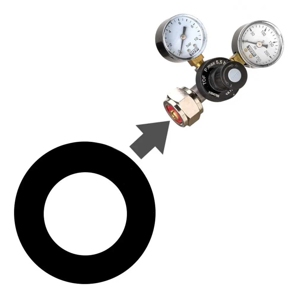Ersatz Gas-Dichtung für CO2 Druckminderer geeignet für Mehrwegflaschen3.webp