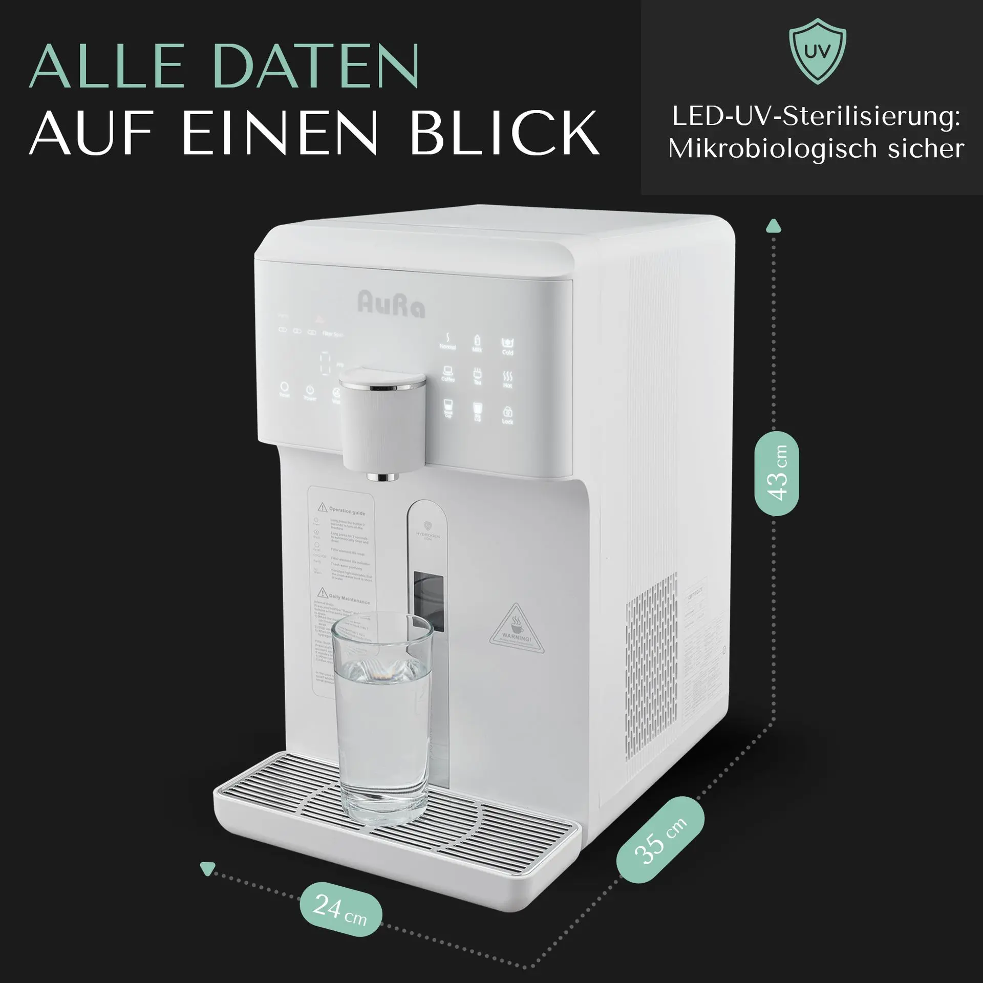 AORA W23 mit Festwasseranschluss