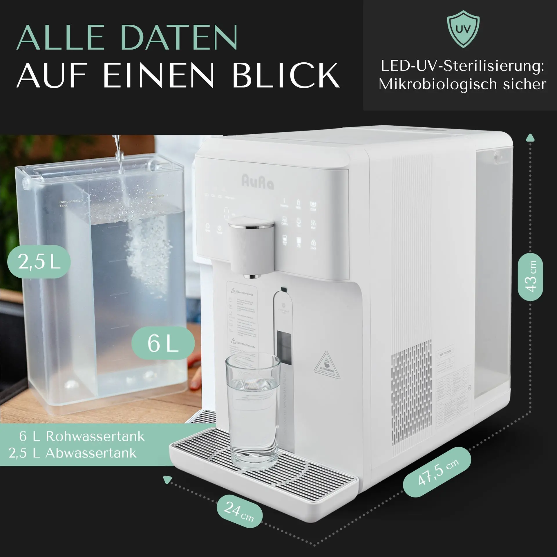 AORA W23 mit integriertem Tank