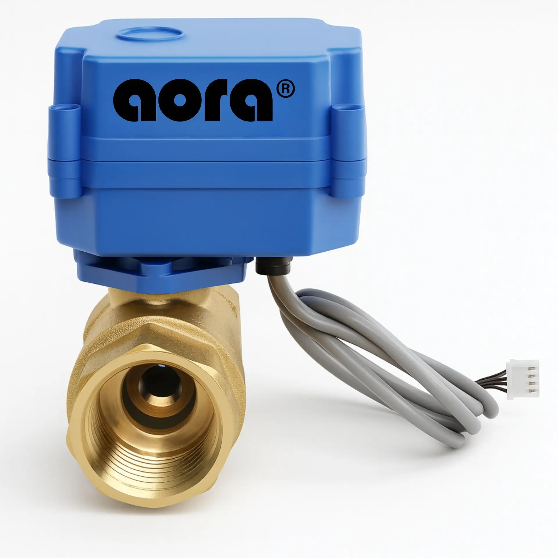 AORA AQUA STOP motorisiertes Messingventil frontal