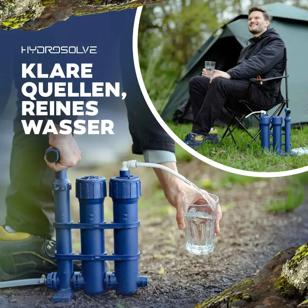 HYDROSOLVE an einer natürlichen Wasserquelle