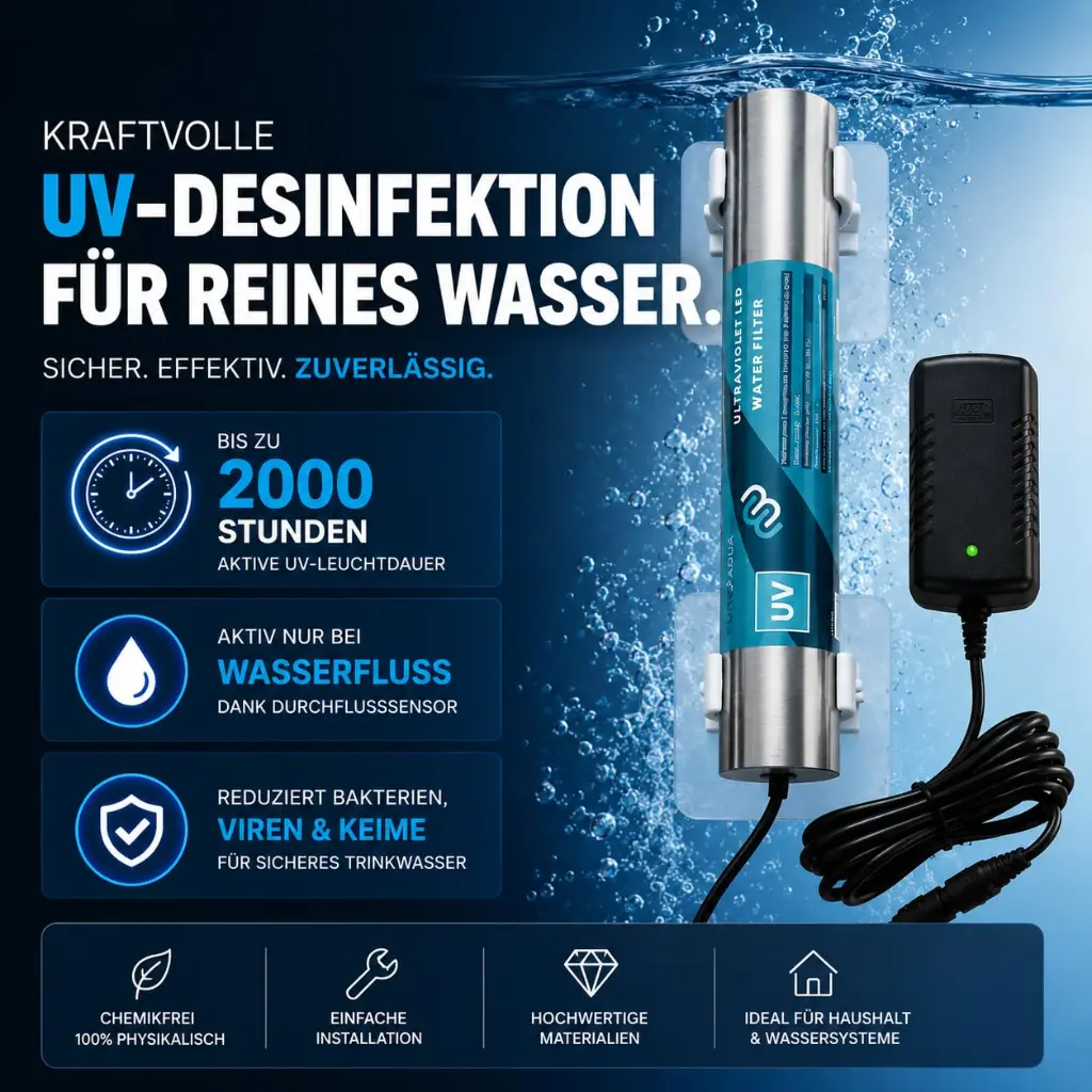 STILLUNDLAUT UVC-LED Effektive Wassersterilisation  Keimsperre1.webp