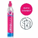 SodaStream Quick Connect CO₂-Zylinder Pink – Reservezylinder für bis zu 60 Liter Sprudelwasser (1).webp