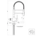 3-Wege-Armatur LUXURY PURE 45 cm Spiralfeder in Chrom2.webp