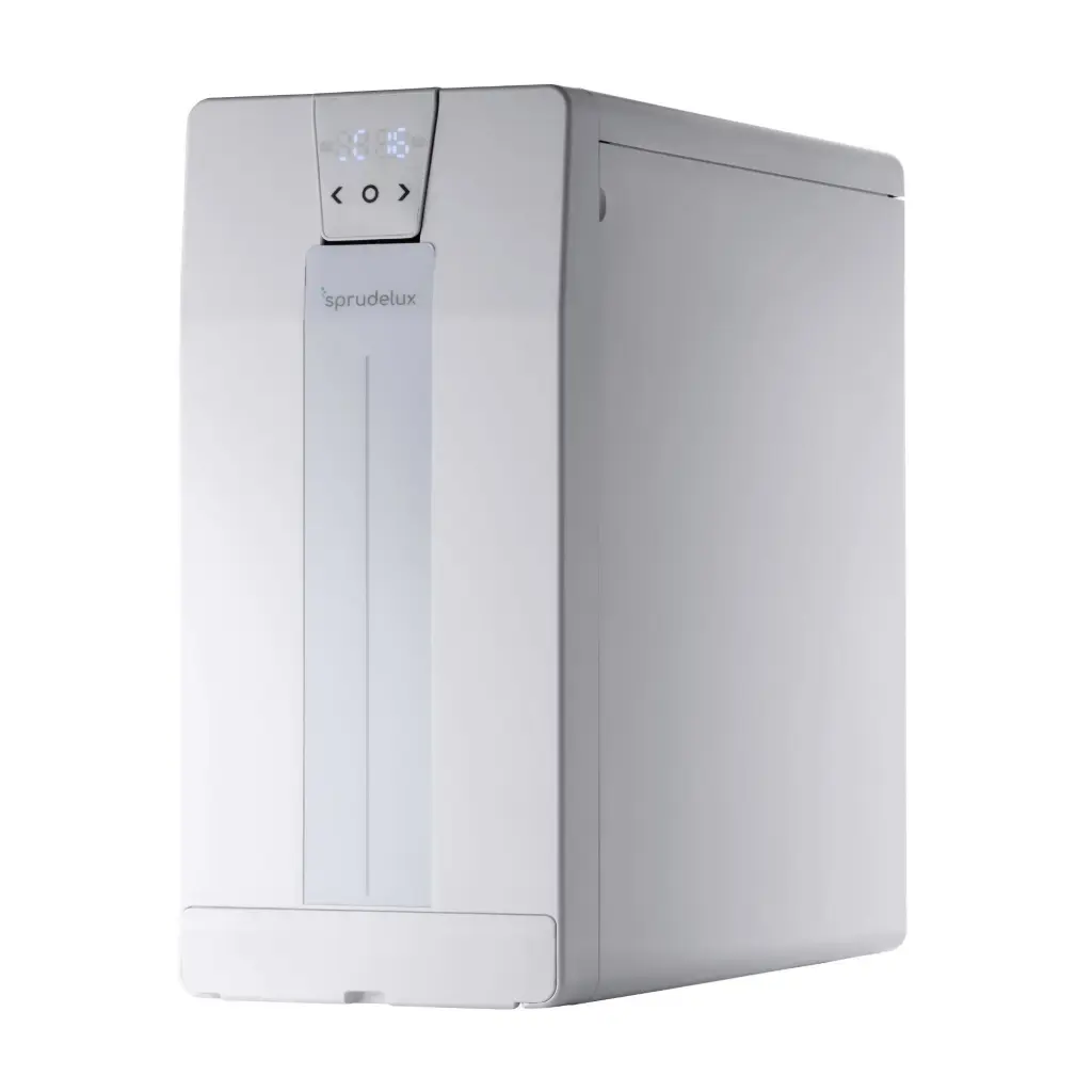 SPRUDELUX® POWER SODA Osmose - Premium Untertisch-Sprudelanlage | 20 L/Std. | höchster CO2 Gehalt | kompakt & leistungsstark | Made in Italy 🇮🇹 | mit AORA FT-Line 3 Vorfiltersystem