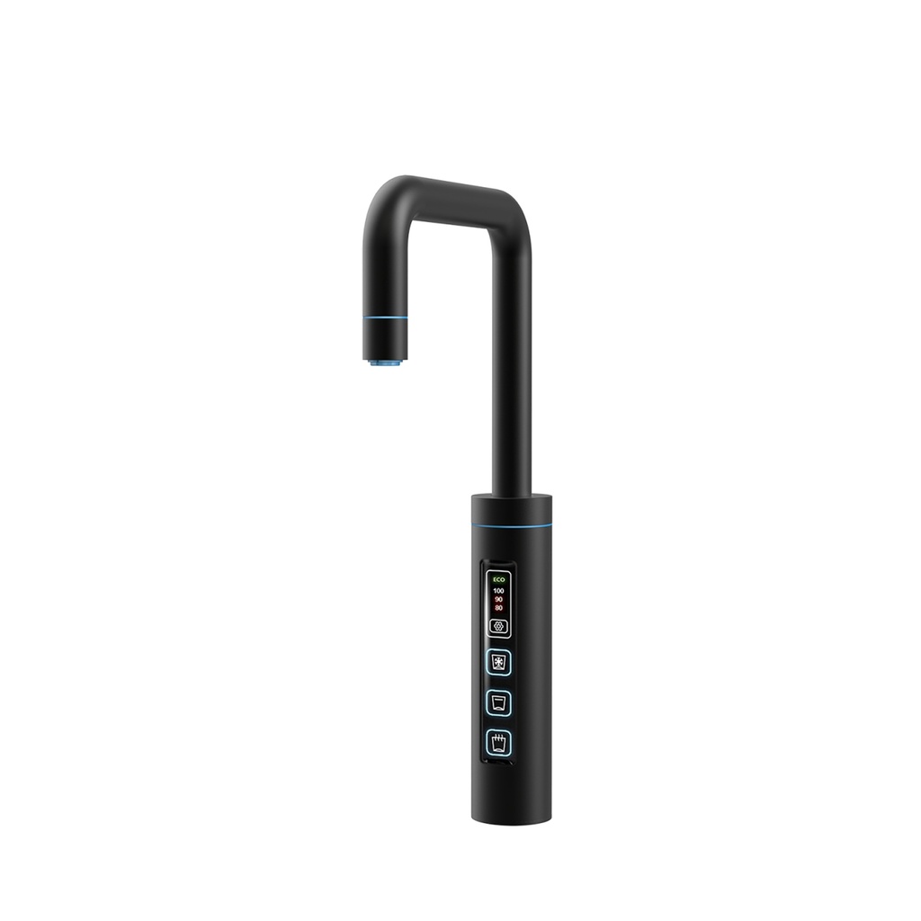 3-Wege-Armatur FLAME TOUCH U-Auslauf in Schwarz - Wasserhahn für Trinkwassersystem Diamond FLAME