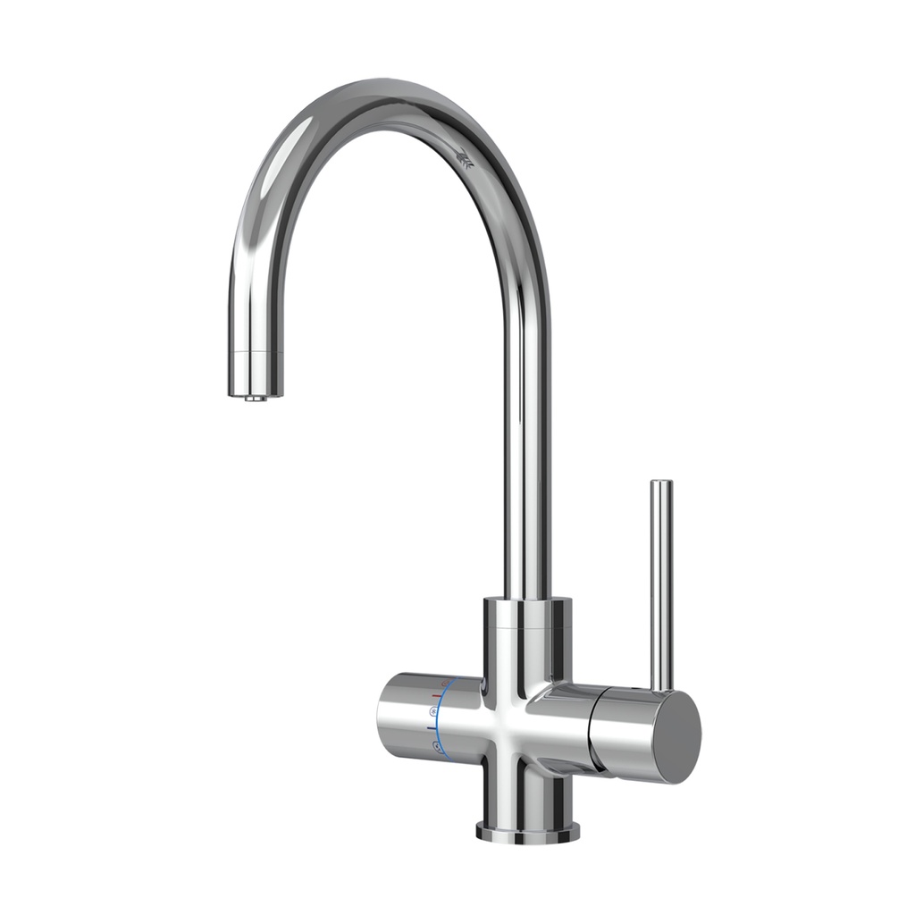 5-Wege-Armatur COLD C-Auslauf in Chrom - Wasserhahn für Trinkwassersystem Diamond COLD