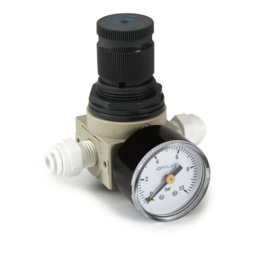 Wasserdruckminderer einstellbar inkl. Manometer 0 - 10 bar