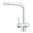 3-Wege-Armatur FRANKE L-Auslauf in Edelstahl Massiv