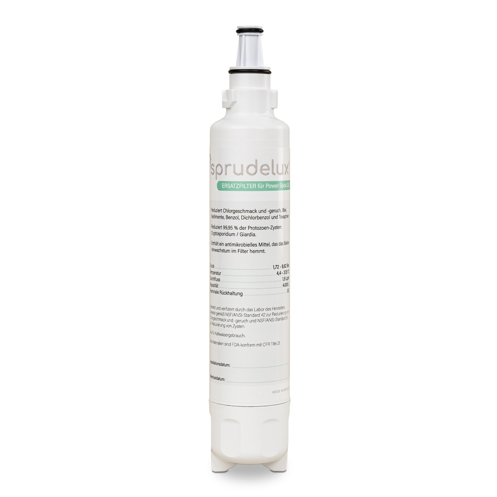 Ersatzfilter für SPRUDELUX® Trinkwassersystem POWER SODA Untertisch/Auftisch ohne Osmose