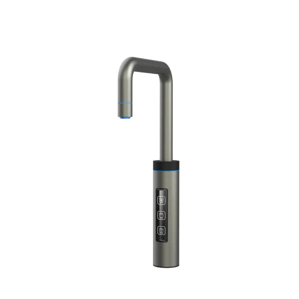 3-Wege-Armatur BLUE DIAMOND TOUCH U-Auslauf in Space Grey - Wasserhahn für Trinkwassersystem Blue Diamond