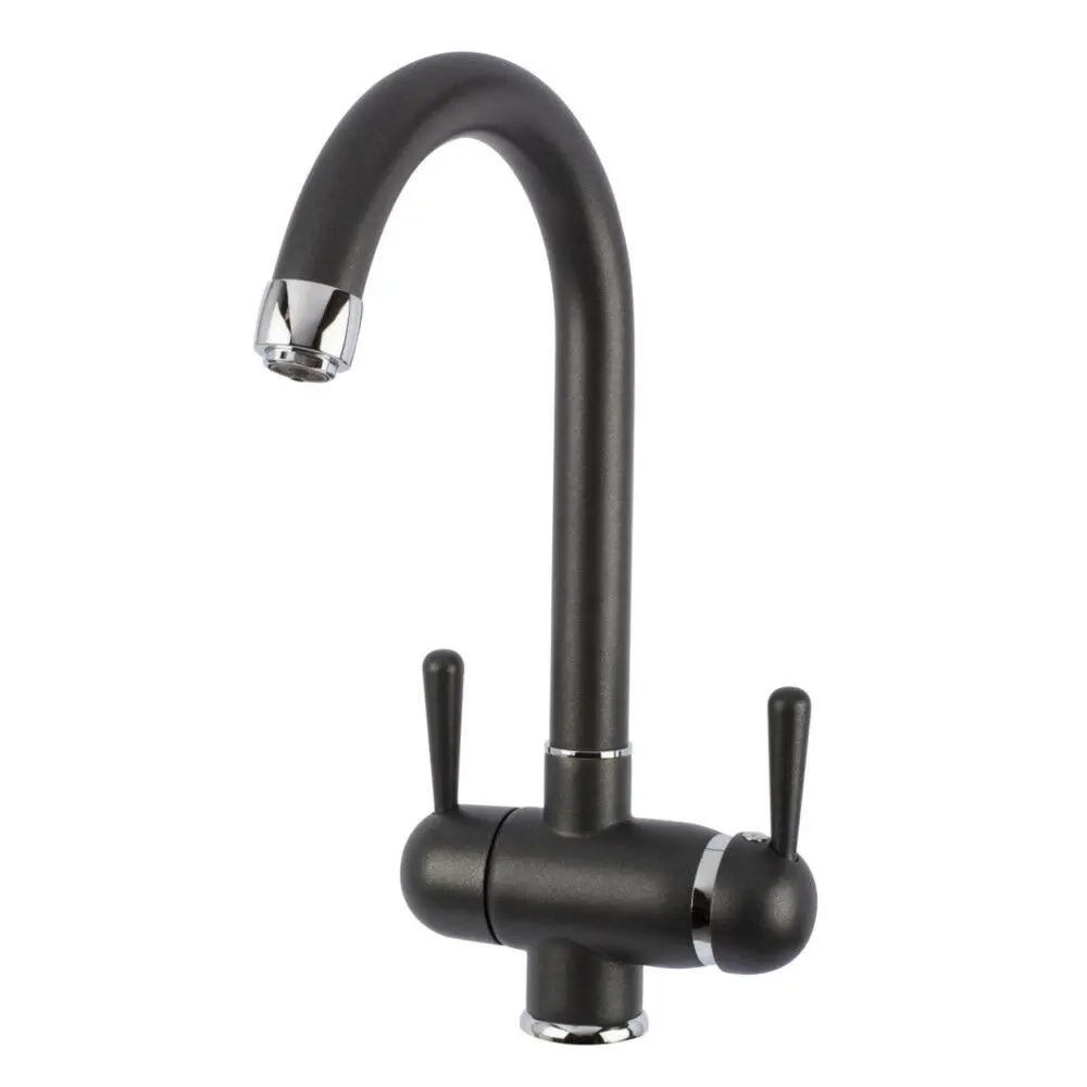3-Wege-Armatur GM C-Auslauf in Onyx