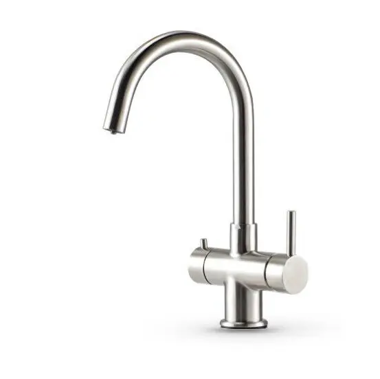 3-Wege-Armatur IMPREZA INOX Edelstahl Massiv für Wassersprudler Tafelwasseranlage