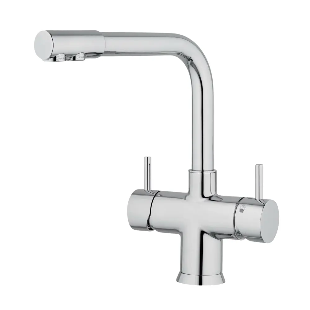 5-Wege-Armatur NOBIUS Chrom für Sprudelwasser Made in Italy - 26cm