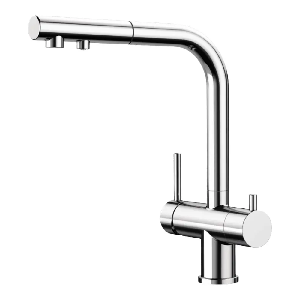 3-Wege-Armatur BLANCO L-Auslauf - mit ausziehbarer Brause