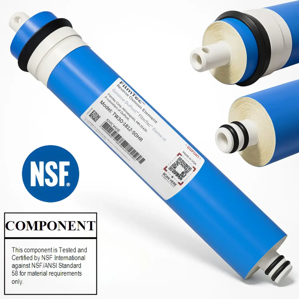 Membrane DOW FILMTEC - Umkehrosmose Membrane - verschiedene Ausführungen (50 / 75/ 100 GPD)