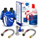 Untertisch-Wasserfilter-Set - BRITA P1000 Anschluss-Set mit Filterkopf, Eckventiladapter & Flexschlauch - in verschiedenen Ausführungen/Sets