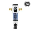 AORA Rückspülfilter – Halbautomatischer Edelstahl-Vorfilter mit Rückspülfunktion & Manometer – 40 µm Feinfilter für Hauswasseranlagen 1" Zoll BPA FREE