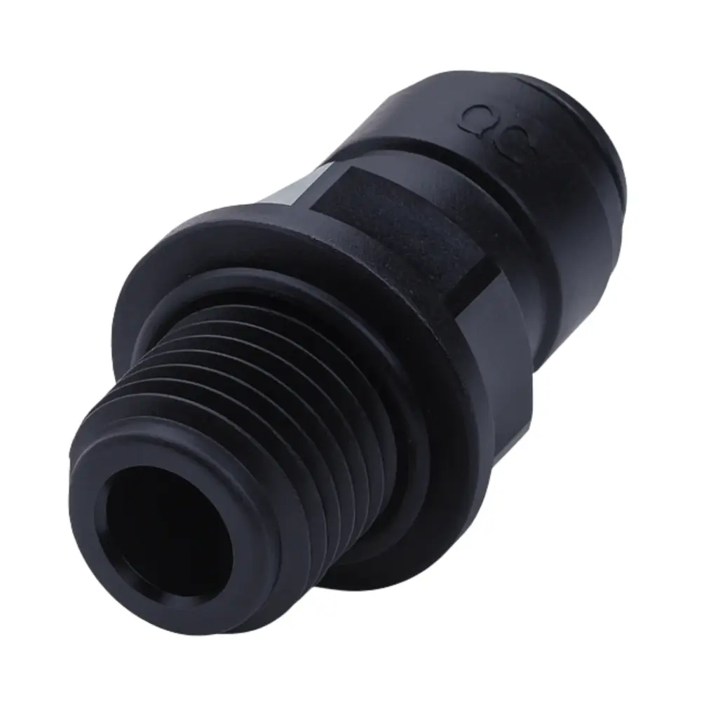 Übergangsverbinder AG x QC mit Dichtung – Push-Fitting – wählbare Größen