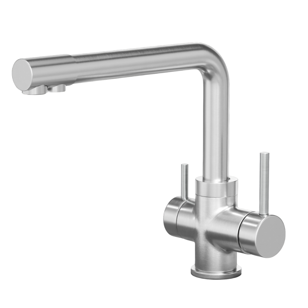 Armatur: GIULIA L-Auslauf Edelstahl