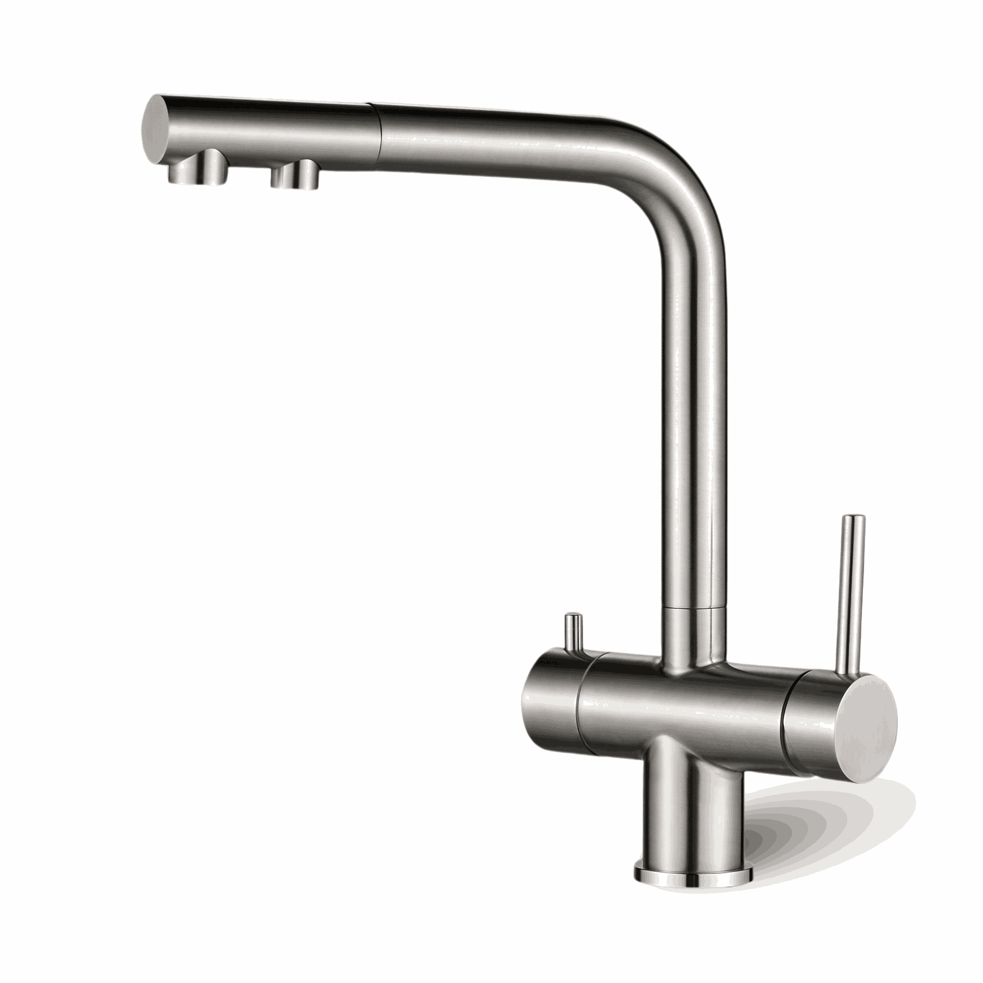 Armatur: NORA Brause Edelstahl Matt