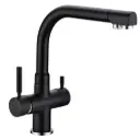 3-Wege-Armatur DANUBIO L-Auslauf in Schwarz