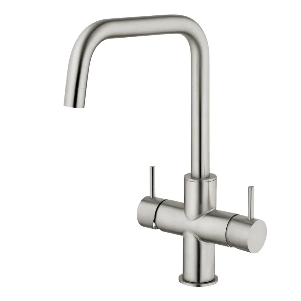 CUCINA ESTETICA 5-Wege-Armatur mit U-Auslauf aus massivem Edelstahl