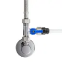 T-Stück Adapter mit Absperrventil – Eckventilanschluss für Wasserfilter, Kühlschrank & Kaffeemaschine, verschiedene Größen