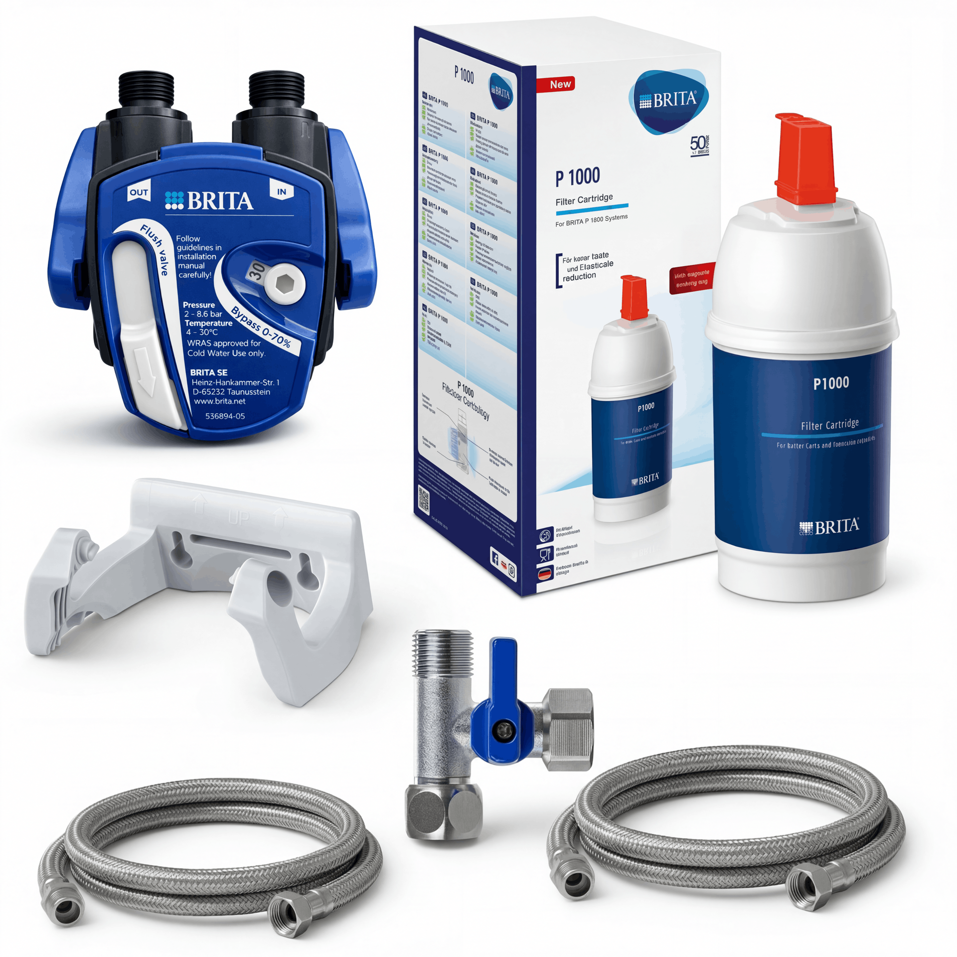 BRITA P1000 Untertisch-Wasserfilter Anschluss-Set