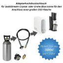 Premium CO2 Adapter-Hochdruckschlauch – Made in EU (Italien) – für SodaStream Crystal oder Grohe Blue Home | Verschiedene Längen & optional 2 kg CO2-Flasche