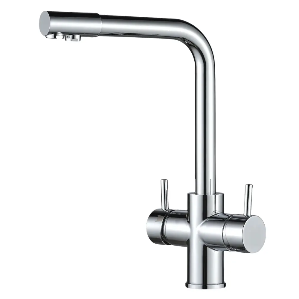ISABELLA INOX 5-Wege-Armatur mit L-Auslauf