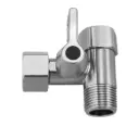 T-Stück Adapter mit Absperrventil Edelstahl Massiv – Eckventilanschluss für Wasserfilter, Kühlschrank & Kaffeemaschine, verschiedene Größen