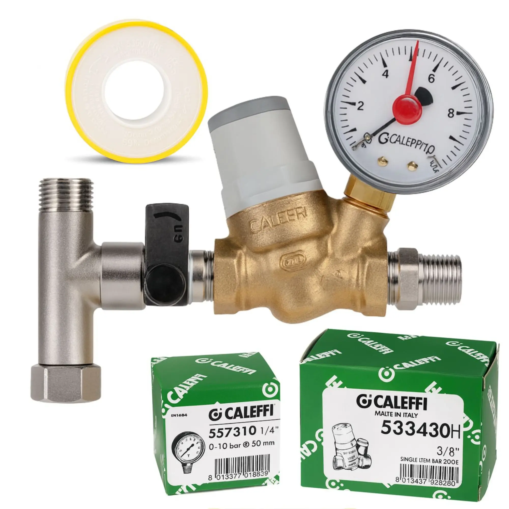 CALEFFI Mikro-Schrägsitz-Druckminderer