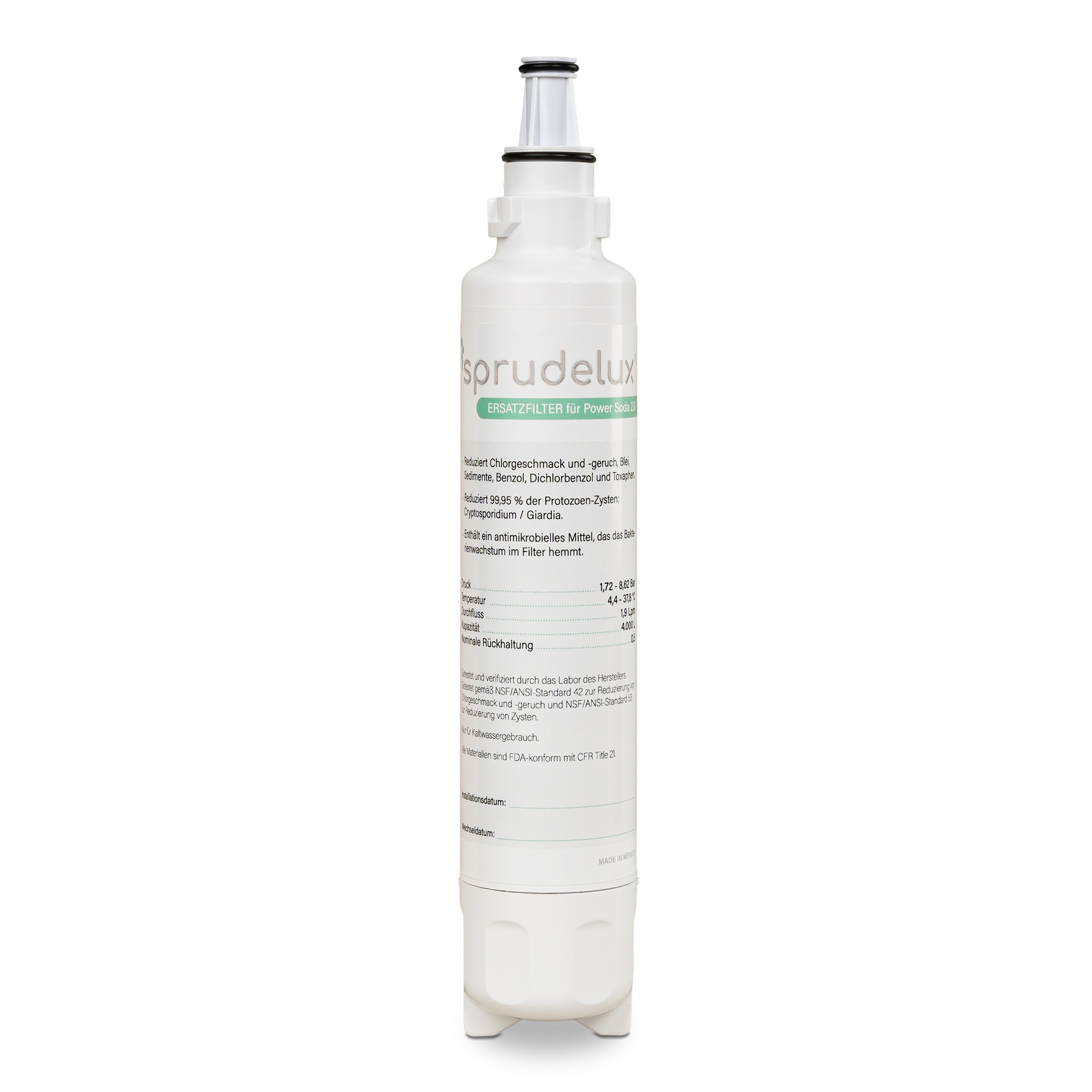 Original SPRUDELUX POWER SODA Ersatzfilter